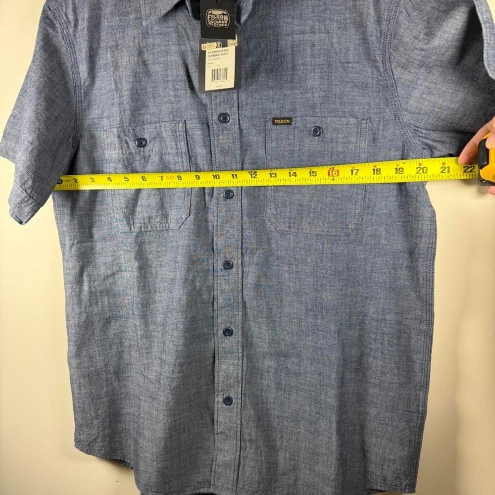 Filson chambray shirt with embroidered boat graphic - Picture 6 of 6